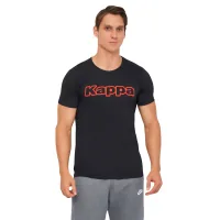Футболка Kappa T-shirt Mezza Manica Girocollo K1335 Nero con stampa logo pet чорний M (8032606509689)