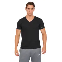 Футболка Kappa T-shirt Mezza Manica Scollo V K1315 Nero чорний XL (8052394816318)