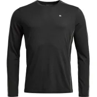 Thermal sweater Ortovox 185 Rock'n'Wool Long Sleeve Mns black raven - L - black (025.001.1287)