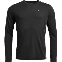 Thermal sweater Ortovox 185 Rock'n'Wool Long Sleeve Mns black raven - XXL - black (025.001.1289)