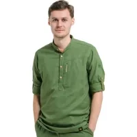 Shirt Turbat Madeira Hemp Mns bronze green - L - green (012.004.4199)