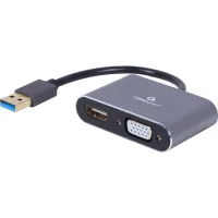 Adapter USB-A to HDMI/VGA Cablexpert (A-USB3-HDMIVGA-01)