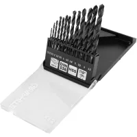 Graphite drill set for metal, HSS, 1.5–6.5 mm, case, 13 pcs (54T930)
