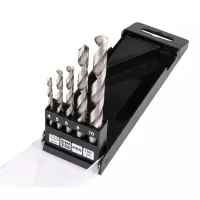 Graphite drill set for metal, HSS, 4–10 mm, case, 5 pcs (54T910)