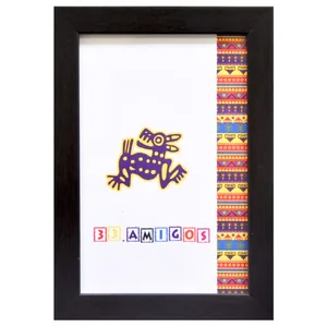 Photo frame 21*30 "33 Amigos" /2130-1611-054-2/ dark brown, baguette 1611 flat (1/46)