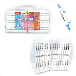 Set of markers 36 pcs. "AODEMEI" /M6147-36/ DOUBLE-SIDED acrylic (1/6)
