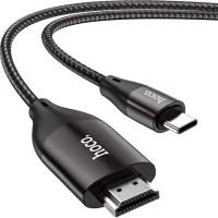 Кабель мультимедійний USB-C to HDMI M 2.0m 4K30Hz gray HOCO (6931474755025)
