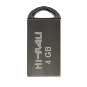 Флеш пам'ять "Hi-Rali" 4GB Mini Fit серiя срібло