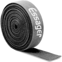 Набір для кріплення стрічка-липучка Cable Organizer 1m Black Essager (EXD-LX01)