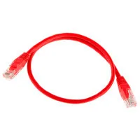 Patch cord Ritar 0.3m, UTP, cat.5e, CU, red (PCR-CU/0.3Rd / 04266)