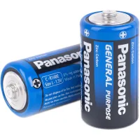 Battery Panasonic C (R14) GENERAL PURPOSE TRAY ZINC-CARBON * 2 (R14BER/2P)