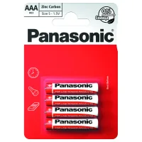 Battery Panasonic AAA R03 RED ZINK * 4 (R03REL/4BP)