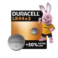 Battery Duracell LR44 1.5V specialized alkaline tablet type, 76A/A76/V13GA, 2 pcs. in packaging (5000394504424 / 5007795)
