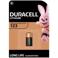 Duracell 123 3V High Power lithium battery, CR123/CR123A/CR17345, 1 pc. in packaging (5000394123106 / 5000784)