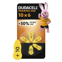 Duracell battery for hearing aids size 10, 6 pcs. in packaging (5007510/5011445)