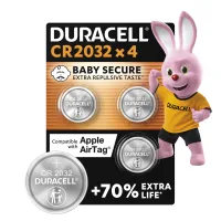 Battery CR 2032 special lithium tablet type 2032 3V, 4 pcs. in a Duracell package (5007662/5010951/5014799)