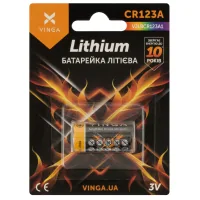 Battery CR123A Lithium Vinga (VJLBCR123A1)