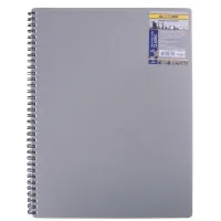 Блокнот Buromax spiral side, А6, 80sheets, CLASSIC, square, gray (BM.2589-009)