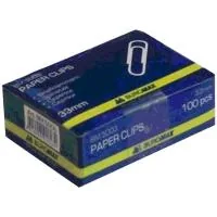 Paper clips Buromax 33 mm, nickel-plated, 100 pcs (BM.5003)