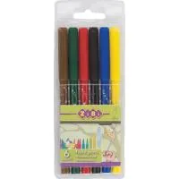 ZiBi felt-tip pens 6 colors (ZB.2801)