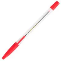 Ballpoint pen Buromax non-retractable JOBMAX Corvina, red (BM.8117-03)