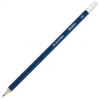 Graphite pencil Buromax HB, with eraser, assorted colors, tube (BM.8501)