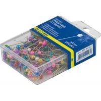 Buttons Buromax office pins colored, 200 pcs (BM.5250)