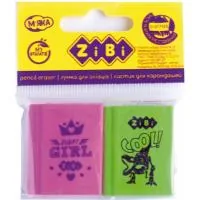 Eraser ZiBi Book 30x25x8mm, SET*2pcs (ZB.5454-2)