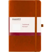 Блокнот Axent Partner Lux, 125х195, 96арк, кл, коричневий (8202-19-A)