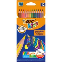 Colored pencils Bic Evolution Stripers 12 pcs (bc9505221)