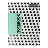 Buromax Insolito notebook A5 96 sheets in a cell with a hard cover turquoise (BM.24511102-06)
