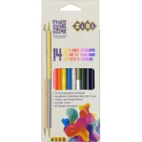 Colored pencils ZiBi three-sided 14 colors (ZB.2440)