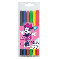 Yes Minnie Mouse felt-tip pens, 6 colors (650512)
