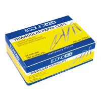 Paper clips Economix 28 mm triangular, 100 pcs (E41014)