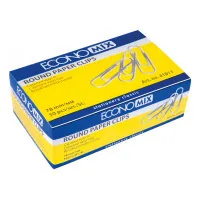 Paper clips Economix 78 mm round, notched, 50 pcs (E41011)