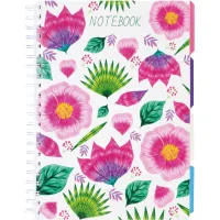 Notebook Optima Universal A4 with dividers and perforation, 120 sheets, cell (O20355-17)