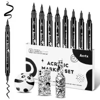 Art marker Arrtx acrylic AACM-03-8BK, black (LC303458)
