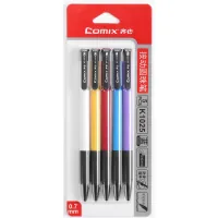 Ballpoint pen Comix set of automatic 0.7 mm blue 5 pcs (PEN-COM-K1025)