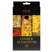 Colored pencils Muse Trihedral With sharpener 36 colors (107M-36)