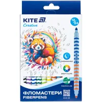 Kite Creative felt-tip pens double-sided 12 colors (K-1151)
