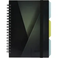 Notebook Optima Desing 33, B6 with dividers 100 sheets, cell (O20358-33)