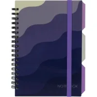 Notebook Optima Desing 34, B6 with dividers 100 sheets, cell (O20358-34)
