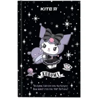 Kuromi Kite A6 notebook, hard cover, 80 sheets, cell (HK24-199-1)