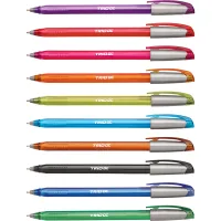Ballpoint pen Unimax Trio DC-3, set of 10 colors, assorted (UX-108-20)