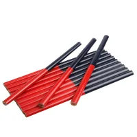 Tolsen carpenter's graphite pencil 180 mm, oval two-color 12 pcs (42022)
