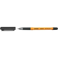 Ballpoint pen Stanger Fine point 0.7 mm, with grip, black, 10 pcs (M 0.7-18000300055)