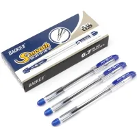 Baoke Smooth 0.7 mm oil pen, with grip blue, 12 pcs (B32-blue)