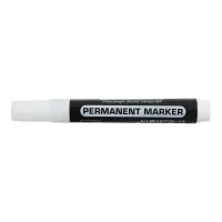 Marker Buromax waterproof 1-4 mm, white (BM.8705-12)