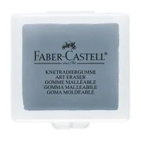 Faber-Castell "Klyachka" Kneadable Art eraser in a plastic box, gray color (24291)