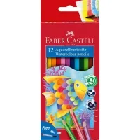 Faber-Castell watercolor pencils, 12 colors + brush (114413) (1407)